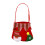 Christmas Hanging Pocket Bag – Soft Fleece, Red Strap, 1 4