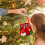 Christmas Hanging Pocket Bag – Soft Fleece, Red Strap, 1 5