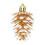 Plastic Pinecone Ornament Beige 6-Pack 3