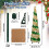 5ft Artificial Pencil Christmas Tree with Shiny Sequins 3