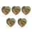Natural Heart-Shaped Healing Crystals Set – 5 pcs 2