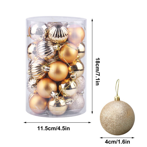 Christmas ball ornaments shatterproof blue one size 1