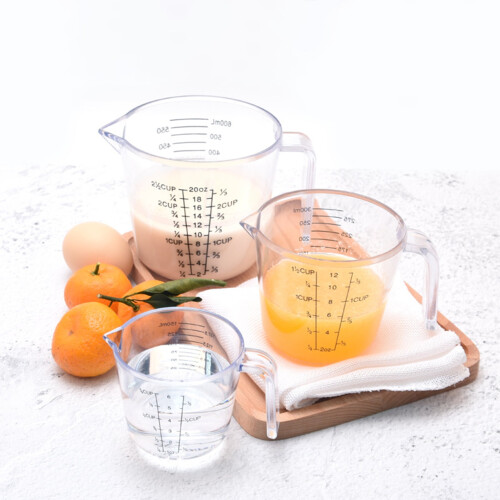 Clear Scale Plastic Measuring Cup 150ml 300ml 600ml 1