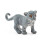 Mini jucărie model animal de leopard de zăpadă - plastic multicolor 2