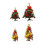 Mini Christmas Tree with LED Lights, 60cm PVC Desk 5