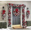 Christmas wreath red silver 13.79 inch with bow pinecone 2