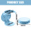 Sturdy Plastic Wall Mount Cup Organizer Drink Holder For-Purple 4