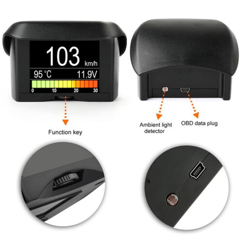 Tachimetro Digitale per Auto A202 OBD2 Computer per Auto Display per Auto Strumento OBD2 - Display Trip Display Speed 2