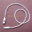 Beige Nylon Hang Tag Seal String with Bullet Plug Loop Lock for Retail Clothing  Tags 2
