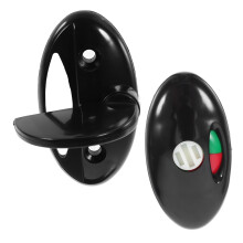 Bathroom Door Lock Indicator with Clear Occupied Sign, Easy Retrofit for Public Toilet Privacy