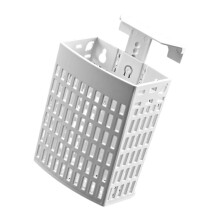 Pot suspendu vertical minimaliste de bâti de mur de-Blanc