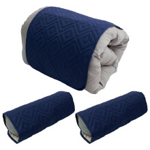 Protector de reposacabezas para sillón reclinable, poliéster, 3 piezas, azul marino