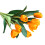 Kunstmatige tulp Real Touch Oranje 1 stuk 1