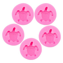 Outil en silicone en forme de tortue pour la décoration de gâteaux et de fondant (5 pièces)