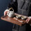 Black Walnut Tea Tray, Round or Square, Handmade 3