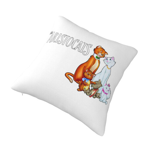 Față de pernă dublă din pluș cu fermoar Aristocats 2