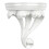 White Resin Floating Wall Shelf 18.3 x 17 x 10 cm 1