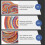 4 Pack Cotton Woven Coasters 11 x 11 cm 4