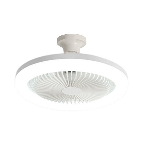 Deckenventilator mit integrierter Beleuchtung, flaches Profil, E27
