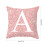 Satin Pillow Cases Letter Design 2 Pack 45x45 cm 2