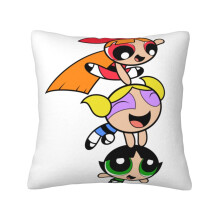 Powerpuff Pigerne Fløjlspudebetræk, Blødt Dekorativt