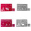 6-Piece Red PVC Placemats & Coasters Set 4