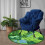 Round Green Moss Imitation Rug 80cm 1