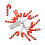 LED Candy Cane String Lights, Battery-Powered, 2 Modes 1