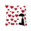 Federa in cotone e lino con stampa "Amore" (2 pezzi) 1