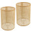 Abat-jour cylindrique en rotin pour suspensions E27/E14 3