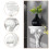 White Resin Floating Wall Shelf 18.3 x 17 x 10 cm 2