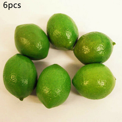 6 Pcs Plastic Artificial Lemons for Home Decor 2