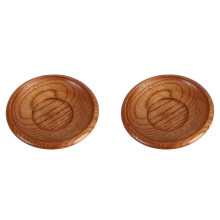 Bol rond en bois écologique, lot de 2