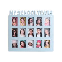 Schülerfotorahmen für Schulerinnerungen, Collage mit 15 Fächern