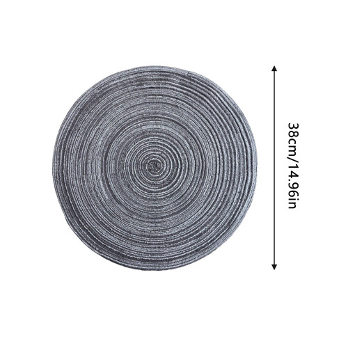 XIUH Cotton Circular Placemats 7.86 in 4 Pack 1