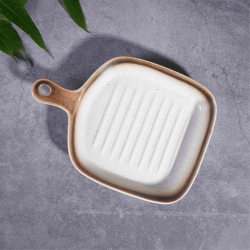 Vas de cuptor ceramic 22,5x16cm galben 1