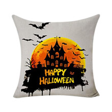 Poszewka na poduszkę Halloween 45x45 cm Aksamit brzoskwiniowy