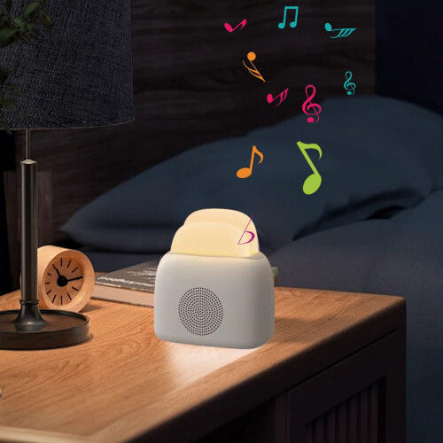Bluetooth-højttaler med hvid støj, natlys og timer