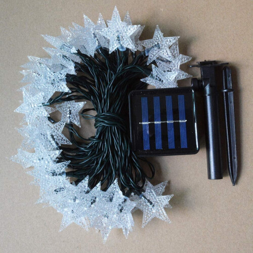 Solar Strawberry String Lights 50 LED Outdoor Decor 2