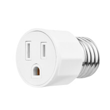 Adapter gniazdka oprawki E26/E27 do oprawek 2- lub 3-bolcowych