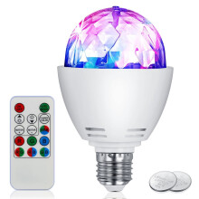 DIYOO LED disko žárovka 3W E27 rotující stroboskop
