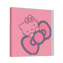 Hello Kitty akryl fyrkantig plakett med inspirerande citat