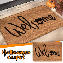 Halloweenská rohožka, polyesterová obdélníková podlahová rohožka 40x60cm