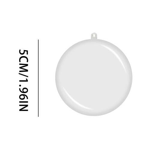 Clear Transparent Christmas Ornament Balls 5 pcs 2