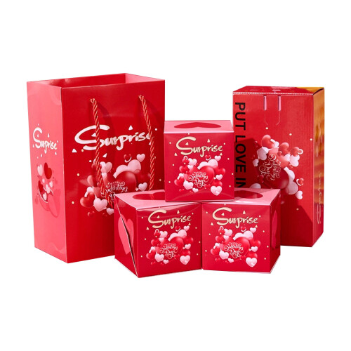 Surprise Bounce Gift Box – Red Envelope Style, 1Set 1