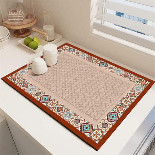 Raidley Retro Dish Drying Mat 11.8 x 15.7 Inch 1
