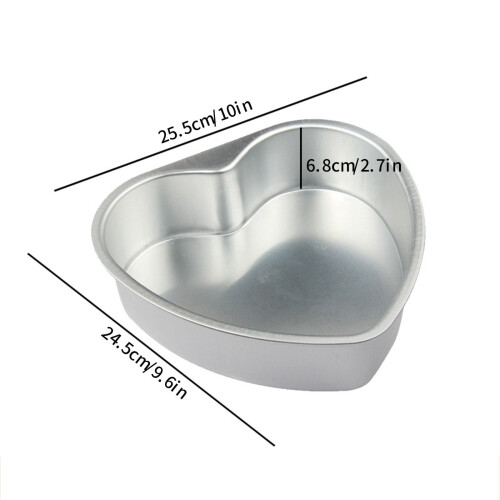 Aluminum Heart-Shaped Cake Pan 10 Inch 2