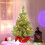 Pre-Lit 2 Ft Mini Christmas Tree with Lights Tabletop 3