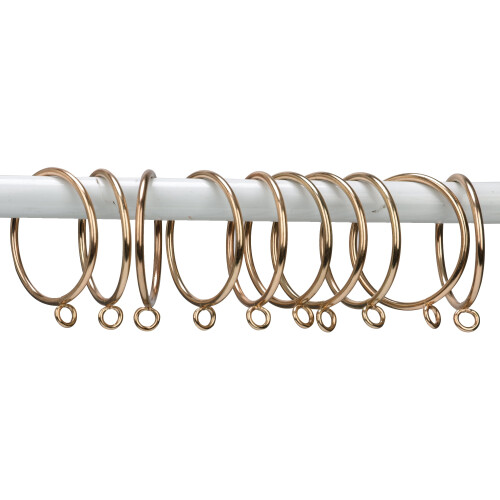 10 sorte metalgardinringe 2,2" indvendig diameter 1