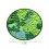 Round Green Moss Imitation Rug 80cm 3
